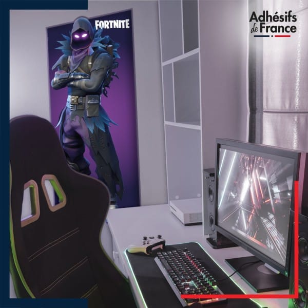 Adhésif grand format Fortnite - Skin Corbeau