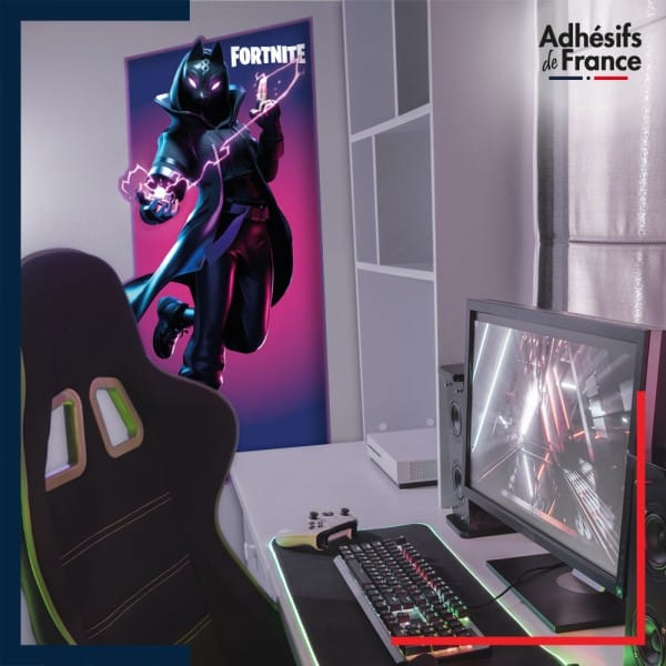 Adhésif grand format Fortnite - Skin Déclic - Style Noir