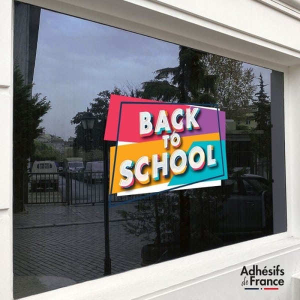 Sticker c'est la rentrée Back to School coloré