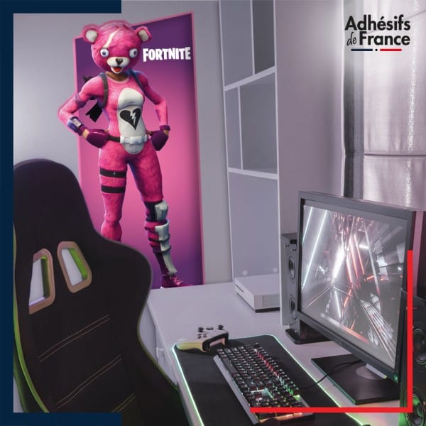 Adhésif grand format Fortnite - Skin Experte des câlins