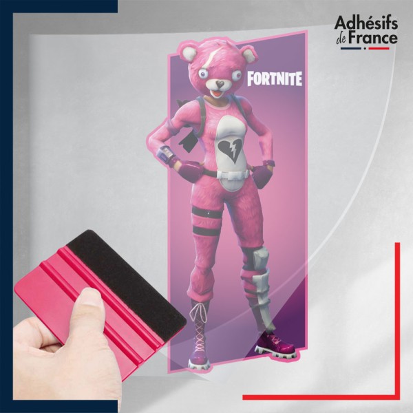 stickers sous film transfert Fortnite - Skin Experte des câlins