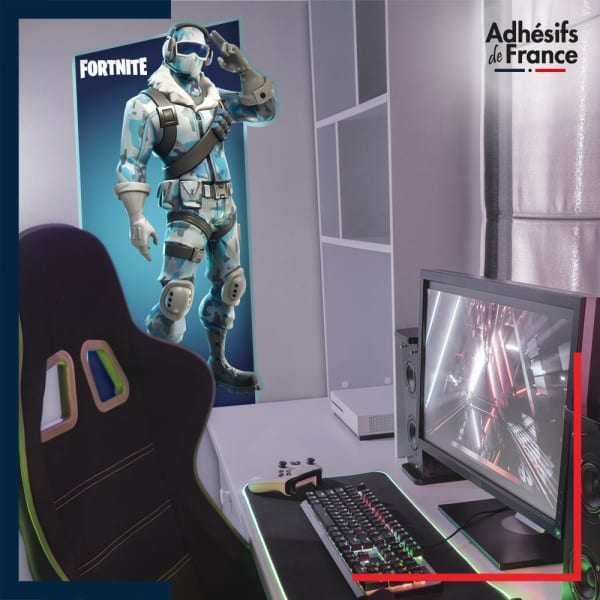 Adhésif grand format Fortnite - Skin Pilote Arctique