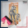 stickers sous film transfert Fortnite - Skin Reese - Style galactique