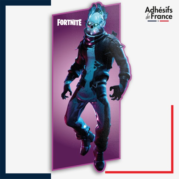 Sticker Fortnite - Skin Skin Voyageur éternel - Style éternel bleu céruléen