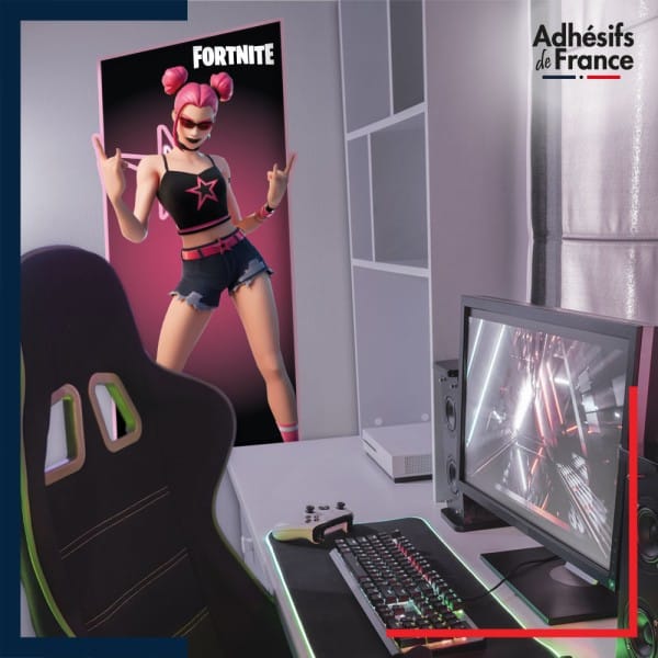 Adhésif grand format Fortnite - Skin Sorcière Surfeuse