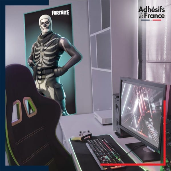 Adhésif grand format Fortnite - Skin Soldat au Crâne