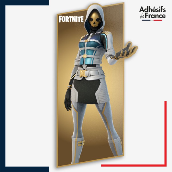 Sticker Fortnite - Skin l'As d'or Imperturbable