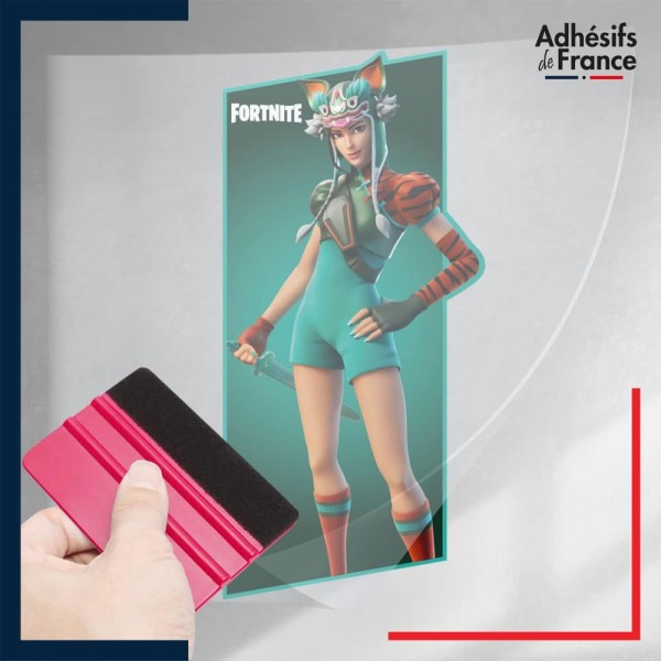stickers sous film transfert Fortnite - Skin Tigresse