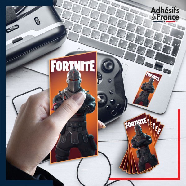 autocollant petit format Fortnite - Skin Chevalier Noir