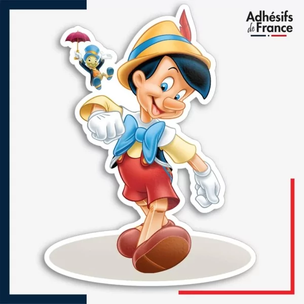 Sticker Disney - Pinocchio et Jiminy Cricket