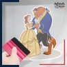 stickers sous film transfert Disney - La Belle et la Bête