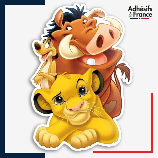 Sticker Disney - Le Roi Lion - Simba, Timon et Pumbaa