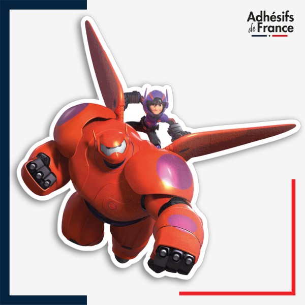 Sticker Disney - Les nouveaux héros - Baymax et Hiro Hamada