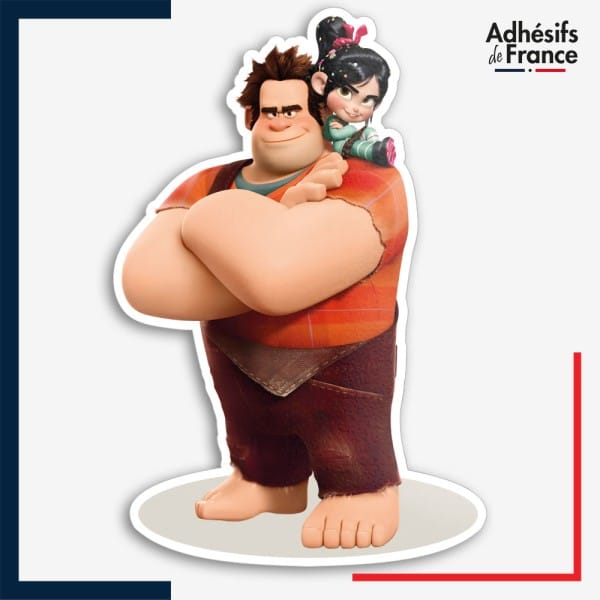 Sticker Disney - Les mondes de Ralph - Ralph et Vanellope Von Schweetz