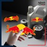 autocollant petit format Formule 1 - Logo Taureau Red Bull