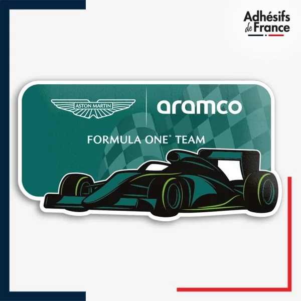Sticker Formule 1 - Ecurie F1 - Aston Martin Aramco