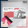 stickers sous film transfert Formule 1 - Circuit F1 de Shanghai avec drapeau de Chine