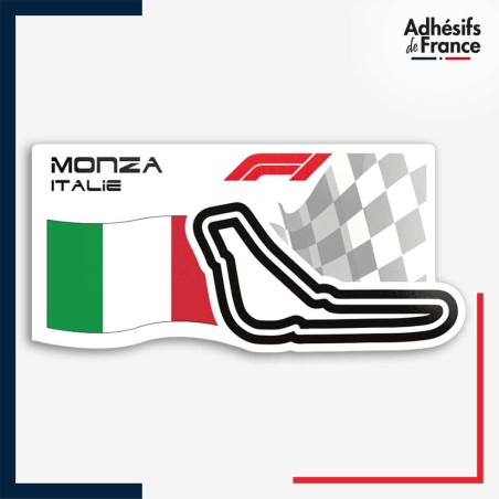 Sticker #1 Numéro Uno - Autocollant Italie Course Auto Moto - Neuf