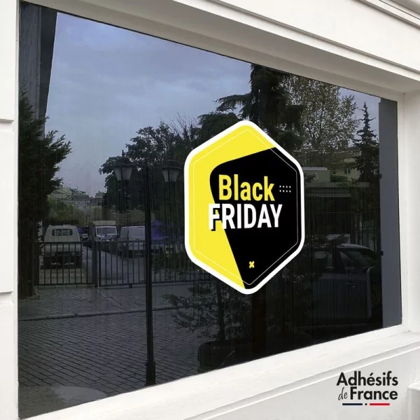 Sticker Black Friday Noir et jaune