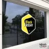 Sticker Black Friday Noir et jaune