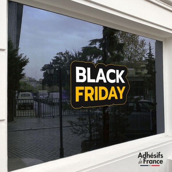 Sticker Black Friday Jaune et noir