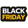 Sticker Black Friday Jaune et noir