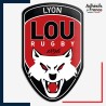 Sticker logo rugby - Club Lyon - LOU Rugby - Lyon Olympique Universitaire