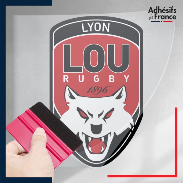 stickers sous film transfert logo rugby - Club Lyon - LOU Rugby - Lyon Olympique Universitaire