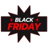 Sticker Black Friday étoile noire