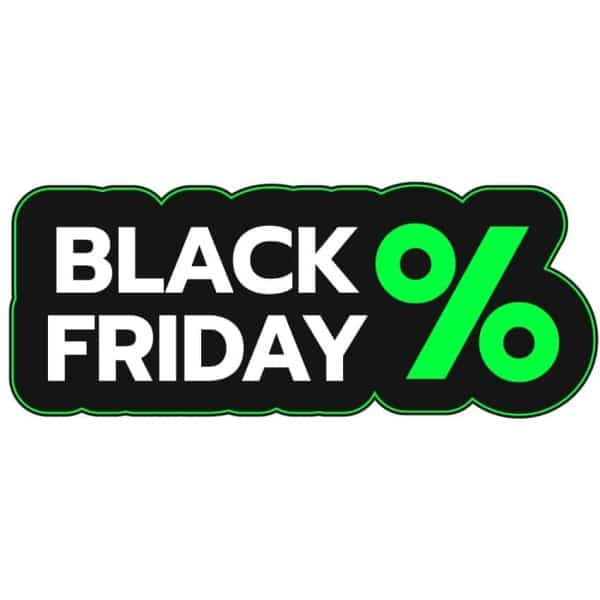 Sticker Black Friday Vert