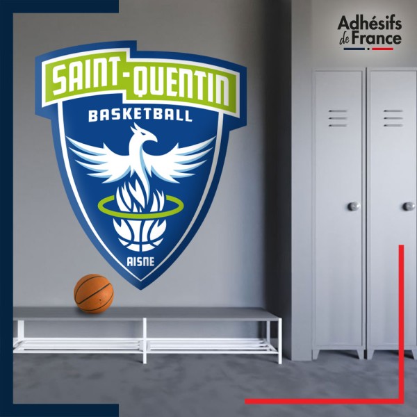 Adhésif grand format écusson basket - Saint-Quentin Basketball