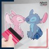 stickers sous film transfert Disney - Angel et Stitch