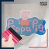 stickers sous film transfert Peppa Pig - Logo Peppa Pig avec Peppa