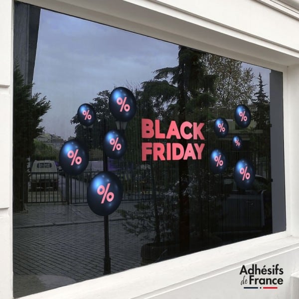 Sticker Black Friday bulles %