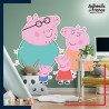 Adhésif grand format Peppa Pig - Famille Peppa Pig