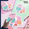 autocollant petit format Peppa Pig - Famille Peppa Pig