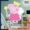 Adhésif grand format Peppa Pig - Peppa déguisement de fée