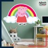 Adhésif grand format Peppa Pig - Peppa Arc-en-ciel