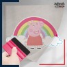 stickers sous film transfert Peppa Pig - Peppa Arc-en-ciel