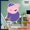 Adhésif grand format Peppa Pig - Papy Pig