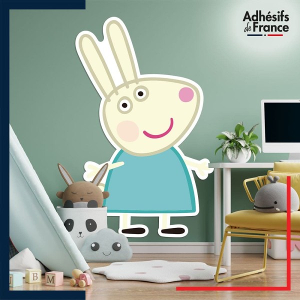 Adhésif grand format Peppa Pig - Rebecca Rabbit