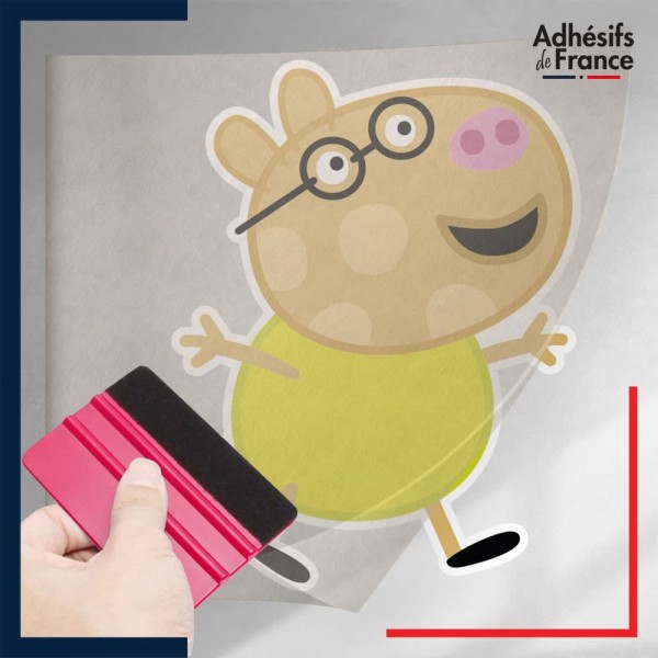 stickers sous film transfert Peppa Pig - Pedro Pony