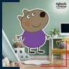 Adhésif grand format Peppa Pig - Danny Dog