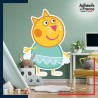 Adhésif grand format Peppa Pig - Candy Cat danseuse étoile