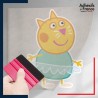 stickers sous film transfert Peppa Pig - Candy Cat danseuse étoile