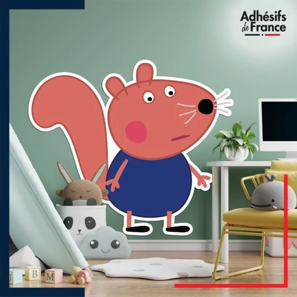 Adhésif grand format Peppa Pig - Simon Squirrel