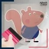 stickers sous film transfert Peppa Pig - Simon Squirrel