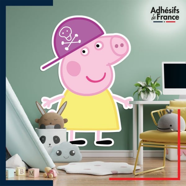 Adhésif grand format Peppa Pig - Chloé Pig