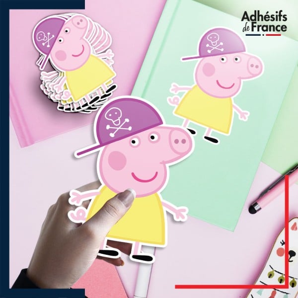 autocollant petit format Peppa Pig - Chloé Pig