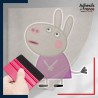 stickers sous film transfert Peppa Pig - Delphine Donkey